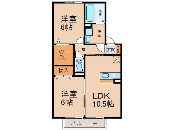 サニーテラスⅠの物件間取画像